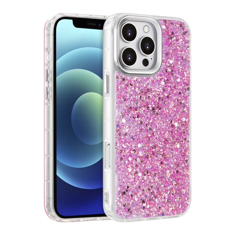 Coque à paillettes Rose