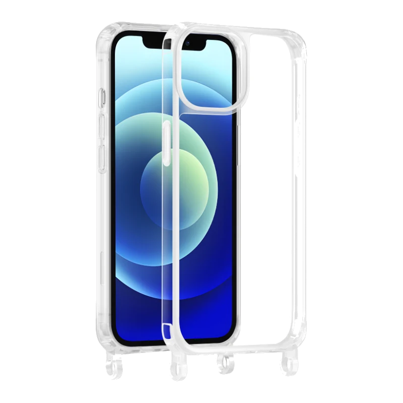 Coque transparente à anneaux